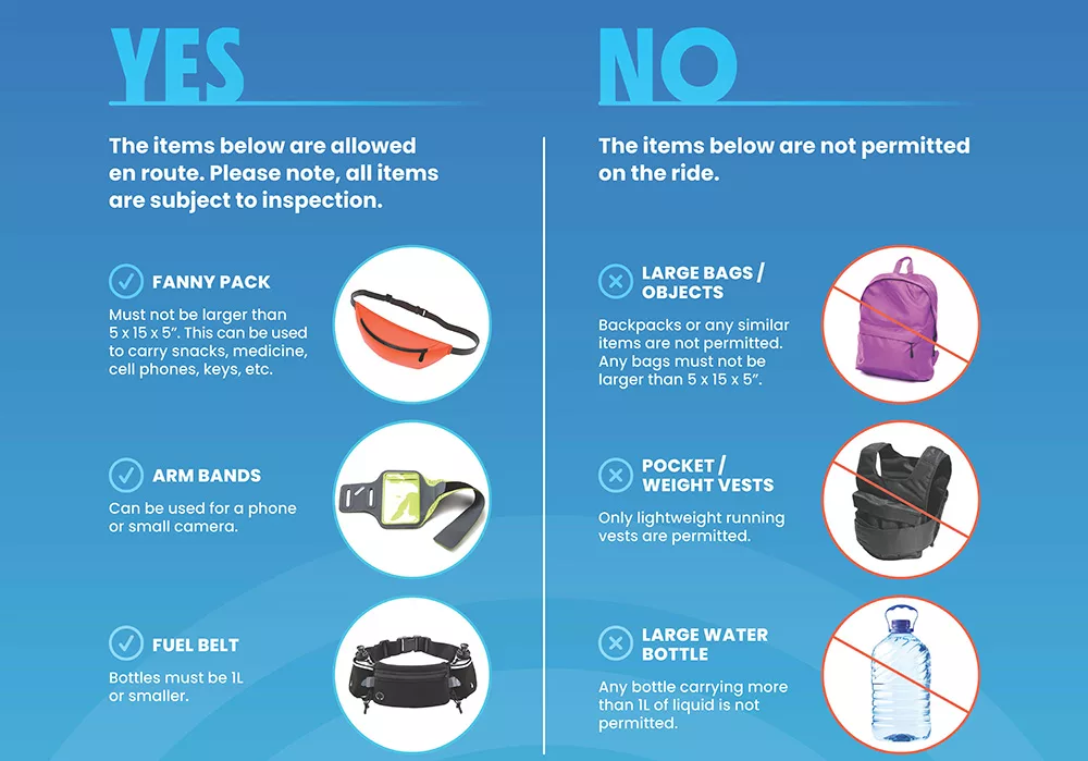 What to bring infographic