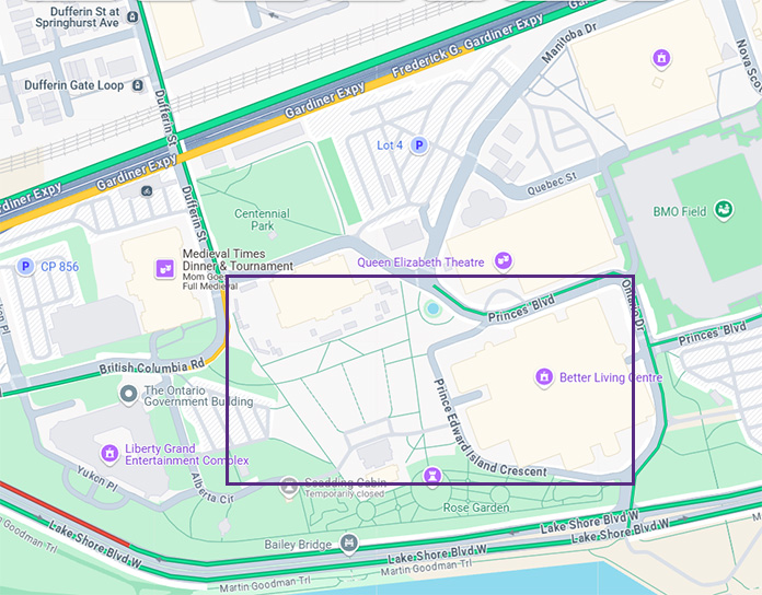2025 event site Bike for Brain Health Location Map